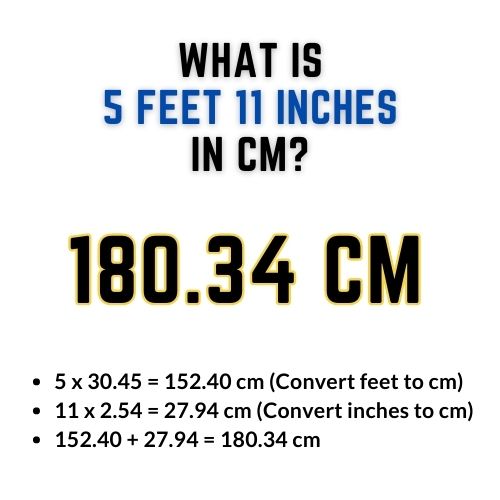 5 feet 11 inches in cm